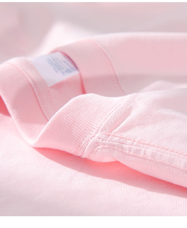 纯棉短袖夏嫩粉浅粉纯色上衣男女2022夏季新款浅粉色s150165cm4050kg