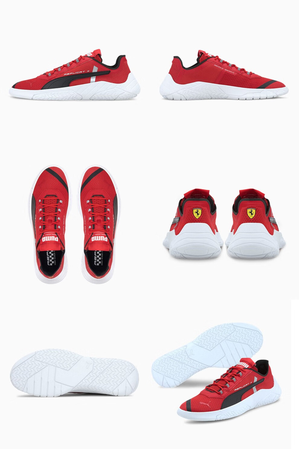 puma彪马男鞋法拉利联名男款赛车鞋休闲运动鞋黑红33994502445us11