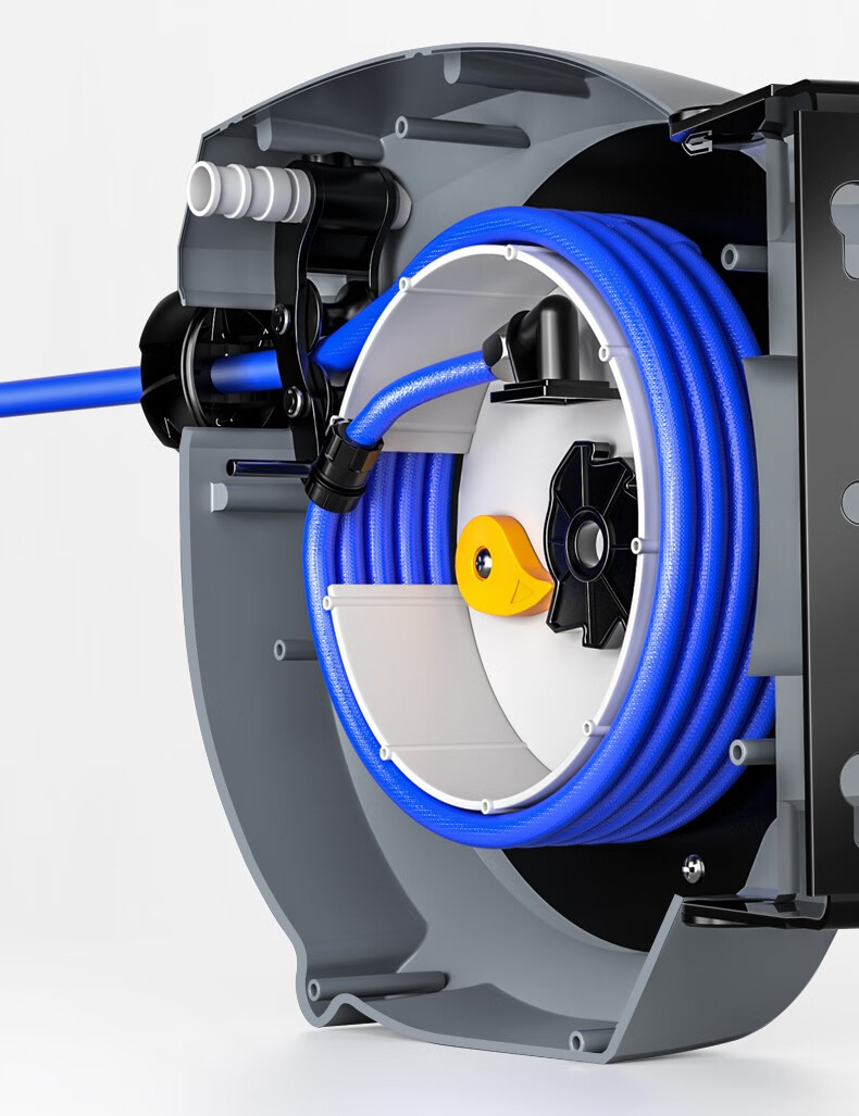 银龙岛气鼓高压自动伸缩汽修洗车收管器双层夹纱管5810米