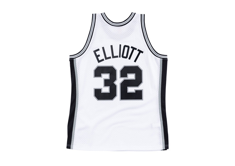mitchell ness复古球衣 sw球迷版 nba马刺队 1998赛季 埃利奥特 mn