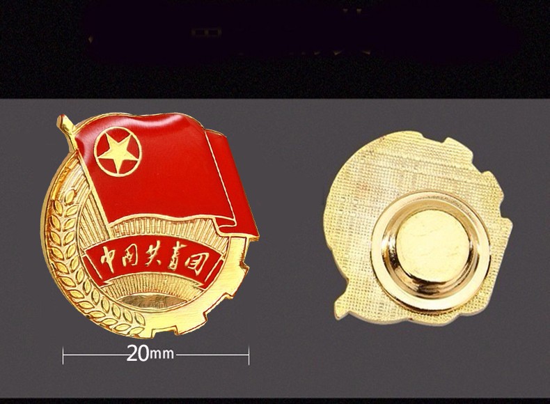 得力(deli) 标准党徽党员徽章 胸徽胸章 为人民服务磁扣别针扣蝴蝶扣