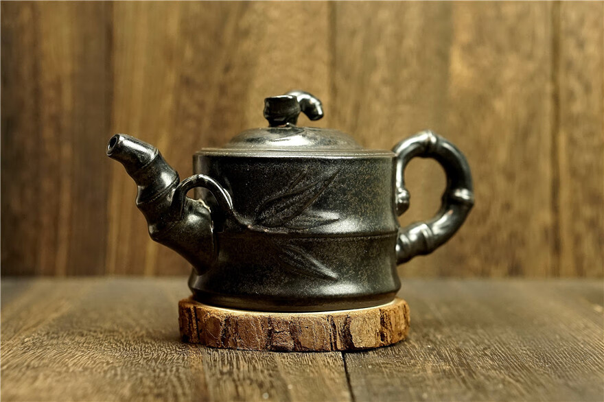 竹报平安壶釉色雅致敦厚周源华220cc建盏茶具