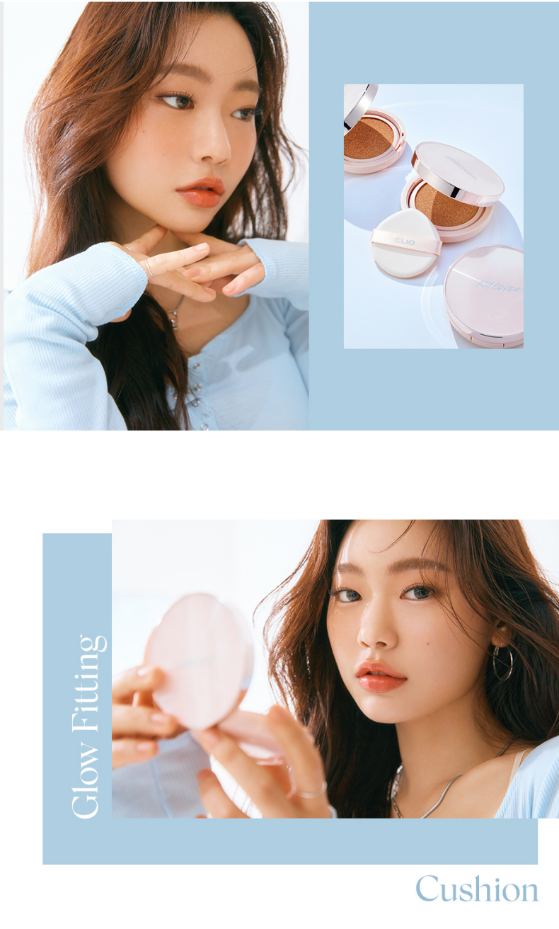 珂莱欧(clio)净颜光彩气垫bb霜 雾面丝绒 遮瑕 控油保湿 自然不浮粉