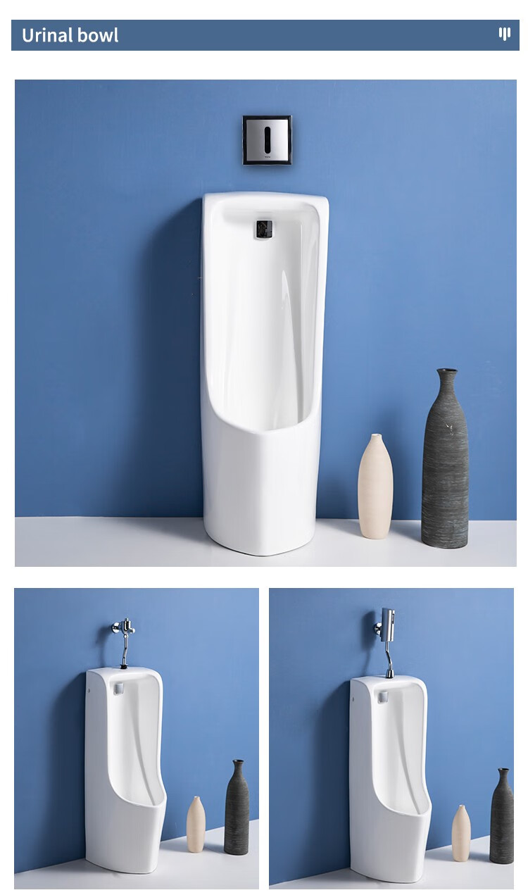 toto 小便斗uwn508h陶瓷智洁釉落地式暗装感应自动冲水小便池陶瓷防臭