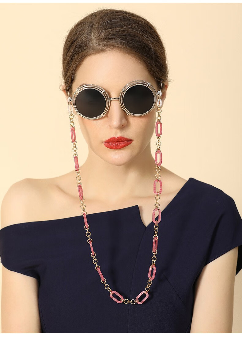 dhoptical新款眼镜链太阳镜近视眼镜链防滑防掉装饰挂链欧美复古手工