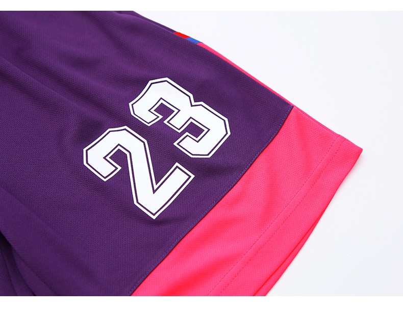 篮球服套装新款小童男孩球服运动宝宝蓝球服装男童大童球衣女紫色120