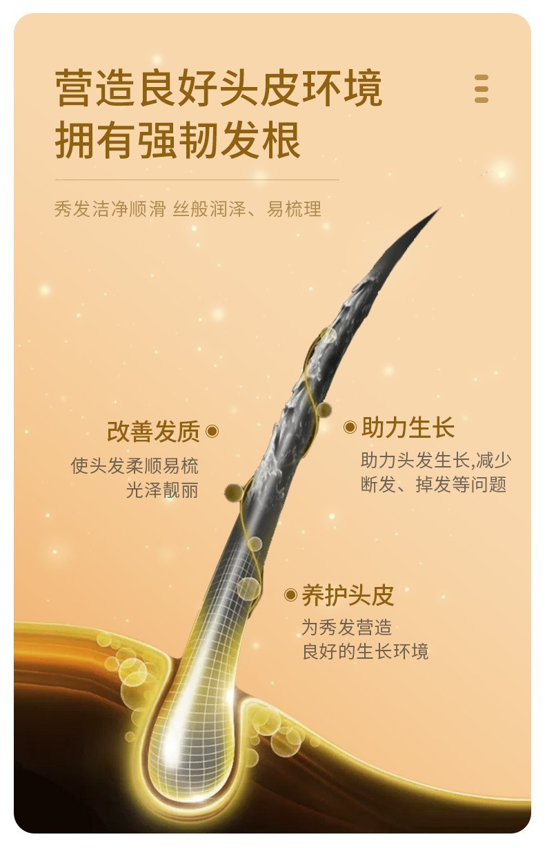 抖音同款韩伦美羽王妃汉邦防脱育发洗发水控油激发毛囊密发护发固发
