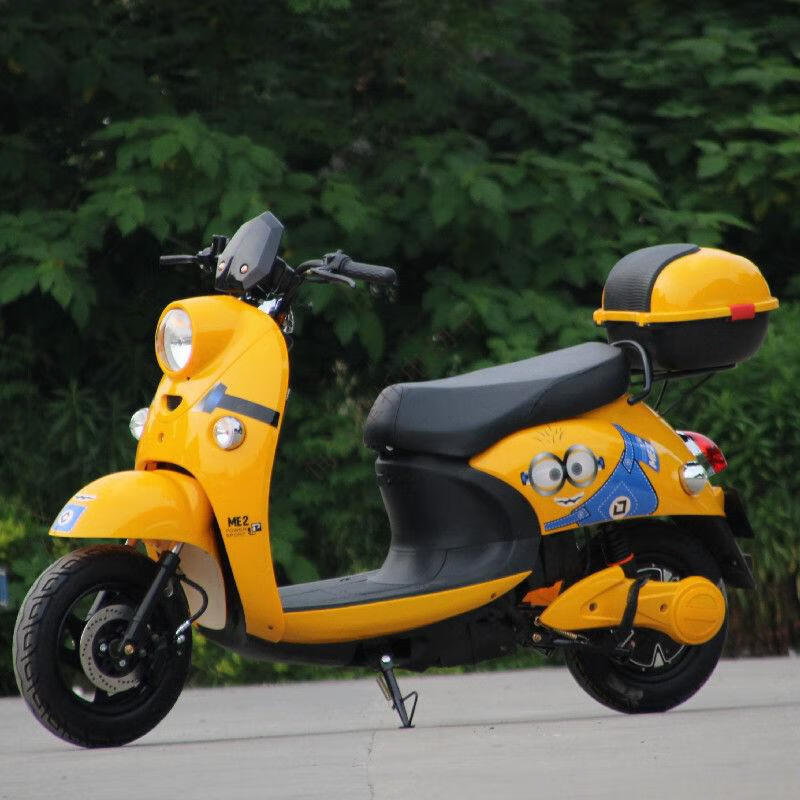 款单灯电动车小龟王男女式轻巧款可选飞碟尾箱 可爱网红小黄人系列