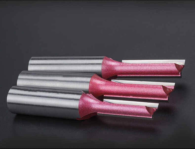 沪豪公制加长工业级双刃直刃刀木工铣刀修边机刀头电木开槽镂铣刀