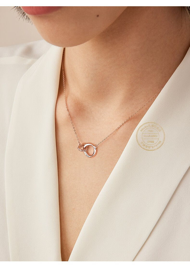 nkuku莫比乌斯环项链女送女友送老婆生日礼物情人节礼物轻奢小众设计