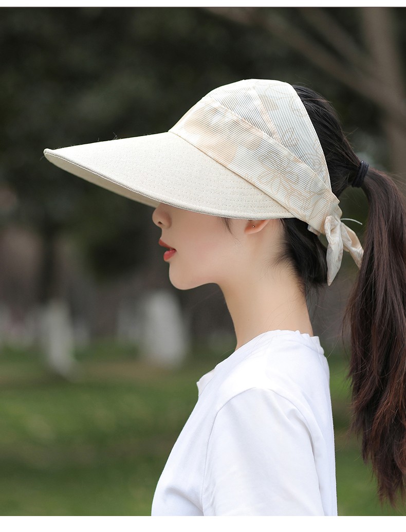 帽子女夏遮阳凉帽防紫外线太阳帽大沿时尚空顶帽防晒骑车遮阳帽 款式