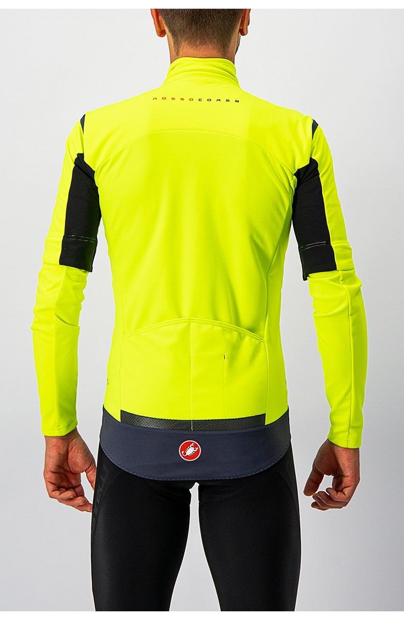 蝎子castelli秋冬男快步赛事同款设计长短袖骑行服外套4519501亮黑085