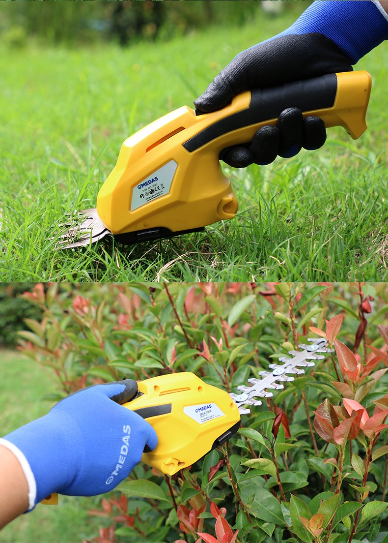 家用小型割草机手持锂电剪草修枝机两用绿篱草坪修剪72v两用剪双刀头