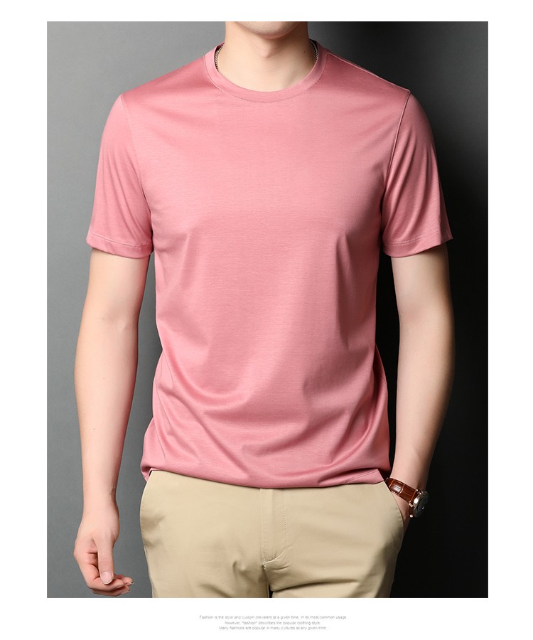 杉杉shanshan男士纯棉短袖t恤夏季圆领体恤t纯色上衣服打底男装白色