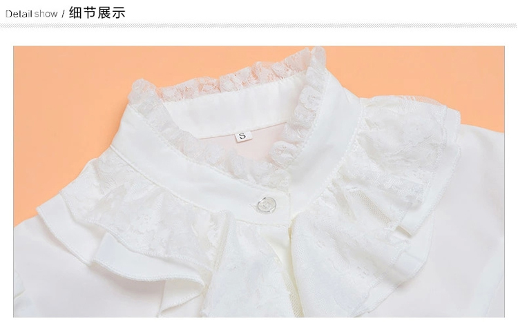 
                                        菲斯代尔 2015春装新款衬衫女装雪纺衫长袖OL修身职业衬衣女 L611 白色 XXL                