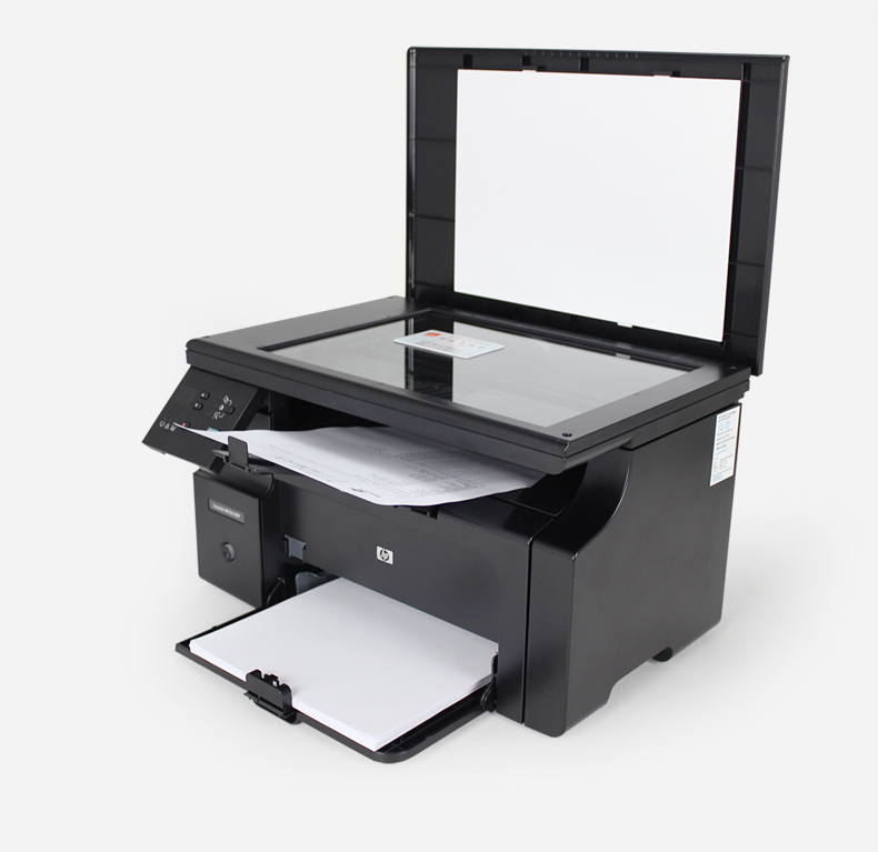 企业采购惠普hpm1136136nwwma4黑白多功能激光一体机打印机办公家用