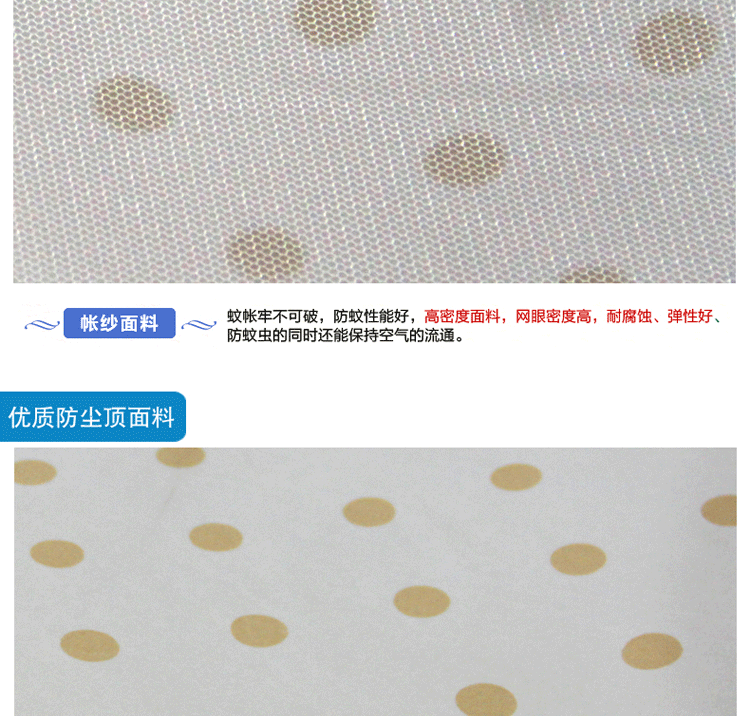 
                                        欣纯家居 学生防尘顶蚊帐 寝室宿舍单人床上铺下铺加密全封闭蚊帐 白色 100*190cm                