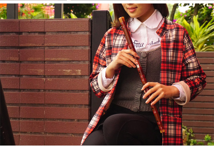 笛乡丁小林竹笛乐器白铜双插两节双节笛子(丁小林精制288 g调)