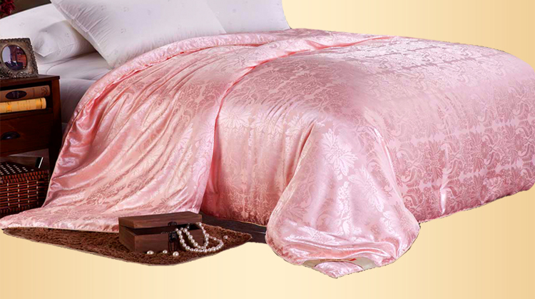 邵氏家纺 100%天然蚕丝被 手工长丝蚕丝被 特级野生柞蚕丝被芯 双人