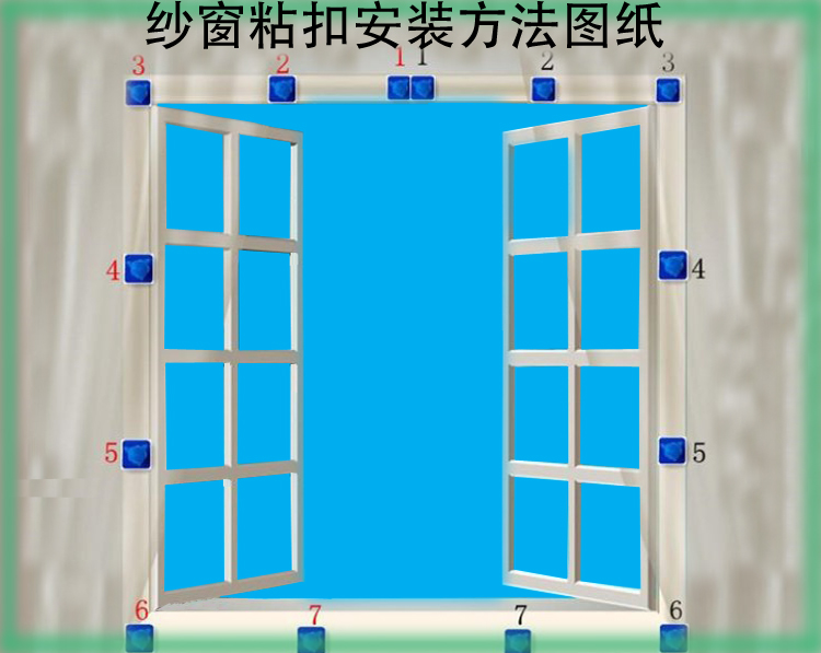 
                                                            看了又看 防蚊磁性纱窗 门帘免穿防蚊窗纱门窗帘加密窗纱 自带魔术贴安装 磁性浅蓝色条纹 宽120*高120厘米                