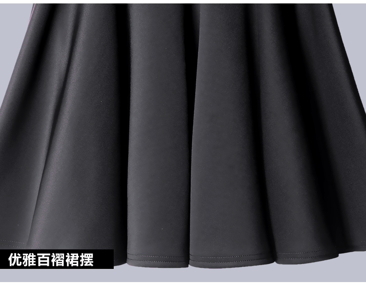 
                                        Nadine半身裙空气层大裙摆半裙蓬蓬伞裙短裙 黑色 大均码(F++)                