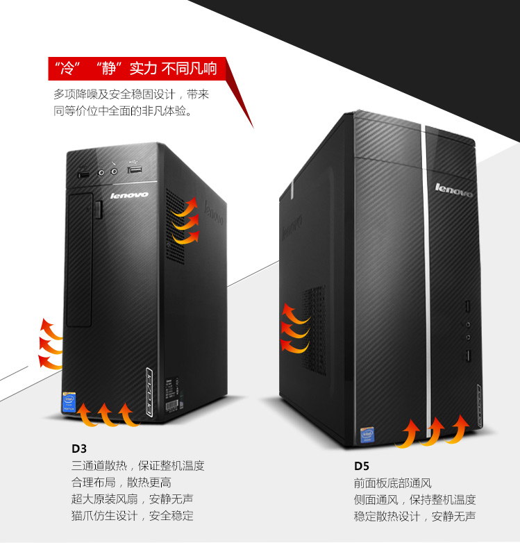 联想 异能者 D5050 台式机电脑（G1820双核 4G500G 集显 DVD）