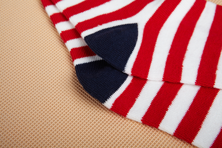 红白条纹 8岁以上袜底长17cm