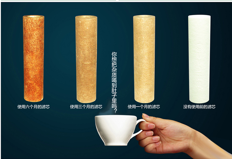 爱华普10寸pp棉净水器滤芯 纯水机直饮机过滤器pp棉滤芯 白色