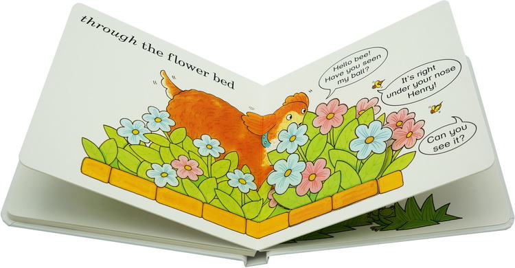 英文原版 henrys ball 纸板翻翻书 rod campbell 低幼启蒙