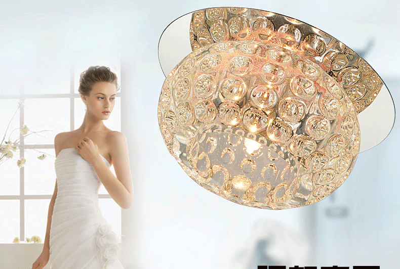 韩鹿 疯抢价 led过道灯走廊灯 玄关吸顶灯 门厅灯 阳台灯水晶灯 客厅