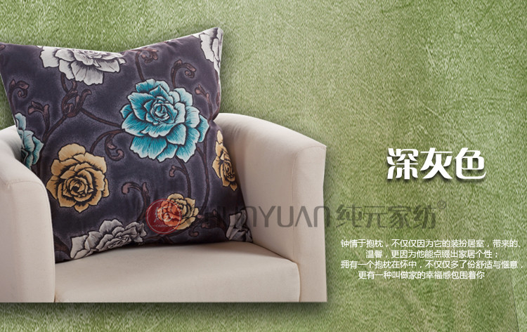
                                                            纯元家纺 沙发靠垫/抱枕/靠枕/靠背垫含芯 布艺帆布大号床头创意 一帆风顺 60cm*60cm                