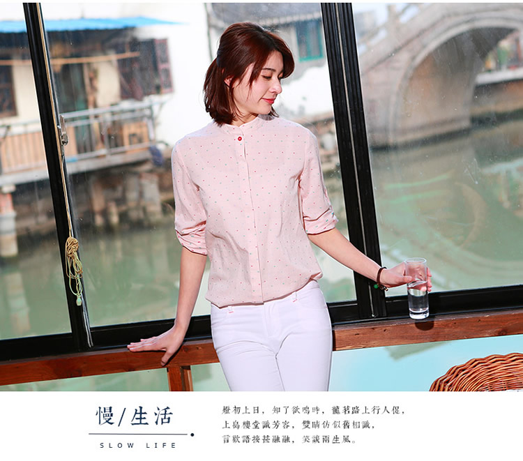 紫格子 白色长袖衬衫女 韩版棉衬衫 白色(R3042) XL