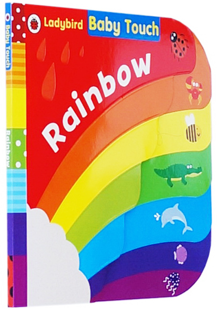 baby touch rainbow peekaboo 大本纸板书2册 触摸书操作启蒙绘本
