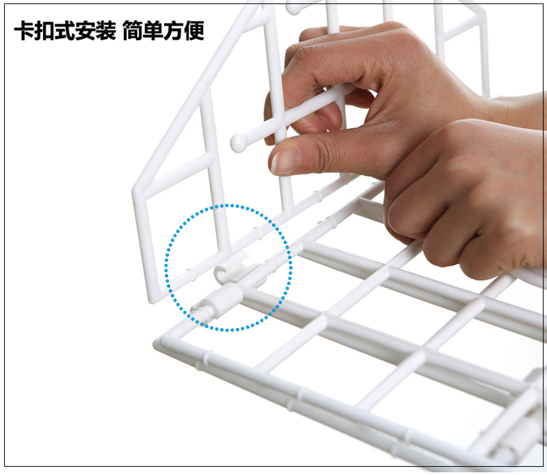 
                                        DIY衣柜衣物收纳架 宿舍挂衣篮 可折叠衣柜分层衣物整理架阳台晾晒篮 寝室置物架多层隔板层 3大1小                