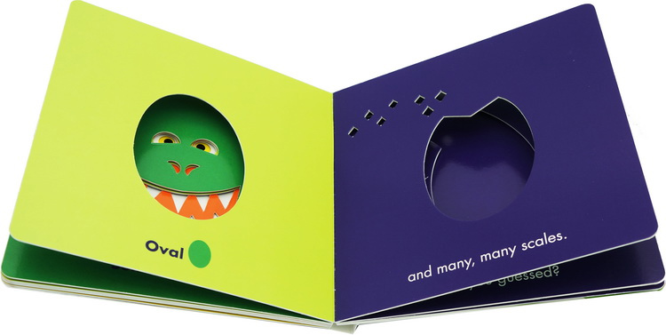 英文原版绘本 dino shapes 恐龙的形状 纸板洞洞书 形状认知 畅销英文