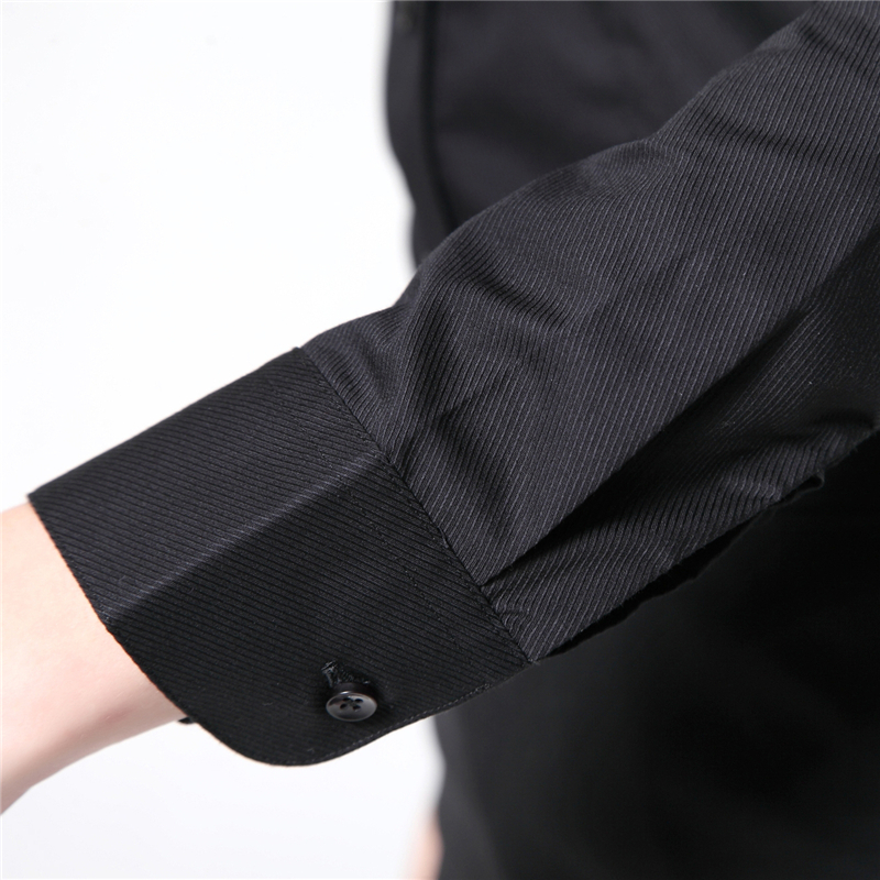 
                                        ZHI YE MEN女装长袖衬衫商务韩版修身OL职业正装免烫白色长袖工作服衬衣 紫罗兰V领 40=XL码                