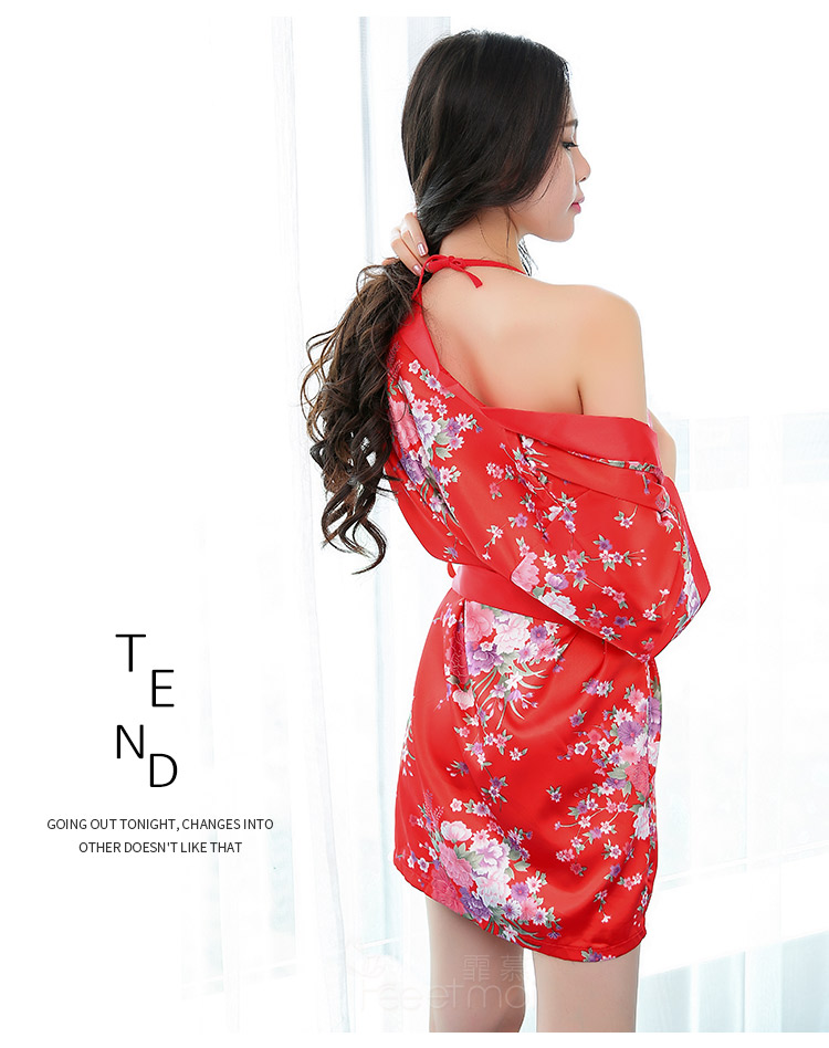 霏慕feeetmoi霏慕性感情趣内衣古装和服网纱肚兜睡衣文胸睡裙套装网纱