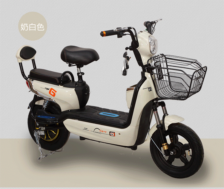 京京 电动自行车助力车踏板车电瓶车男女电摩托车代步车 新国标高亮黑