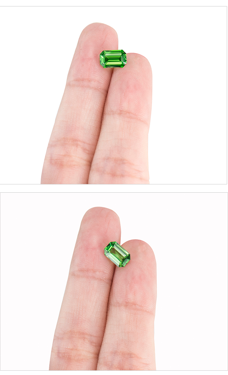 081克拉天然沙弗莱裸石戒面彩色宝石可定制 国检证书 带国检证书 支持