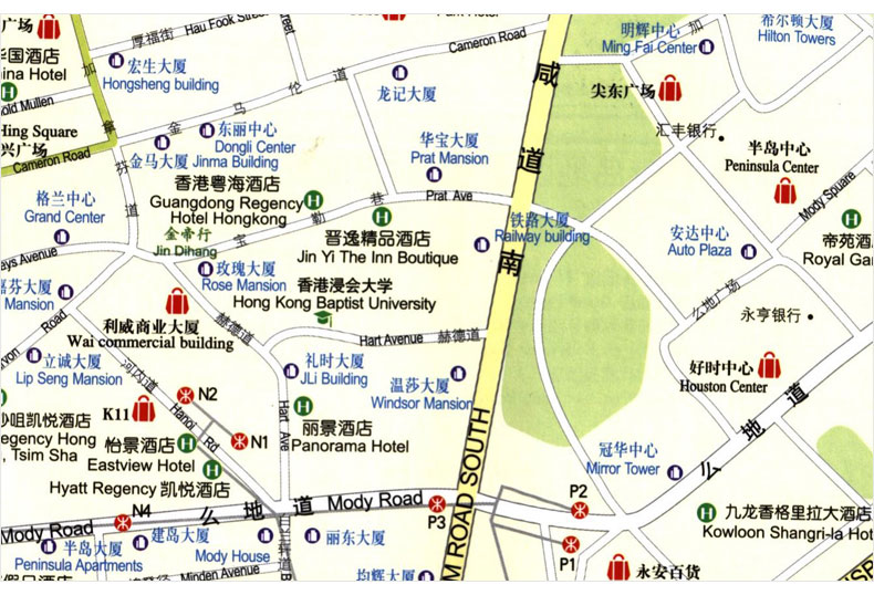 2021年香港地图8657厘米防水耐折政区旅游交通图