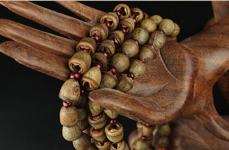 海清正堂金钟菩提子108颗佛珠手链小金钟菩提念珠首饰手串项链手饰车