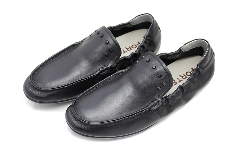 fortei 富铤男鞋 专柜正品 头层牛皮男皮鞋ab-802107 8 黑色 42