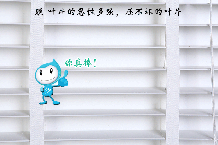 GRACEBLINDS 高档防水百叶窗转棒式办公室卧百叶帘卫生间仿木百叶窗帘厕所窗帘定制 叶片50mm+梯绳