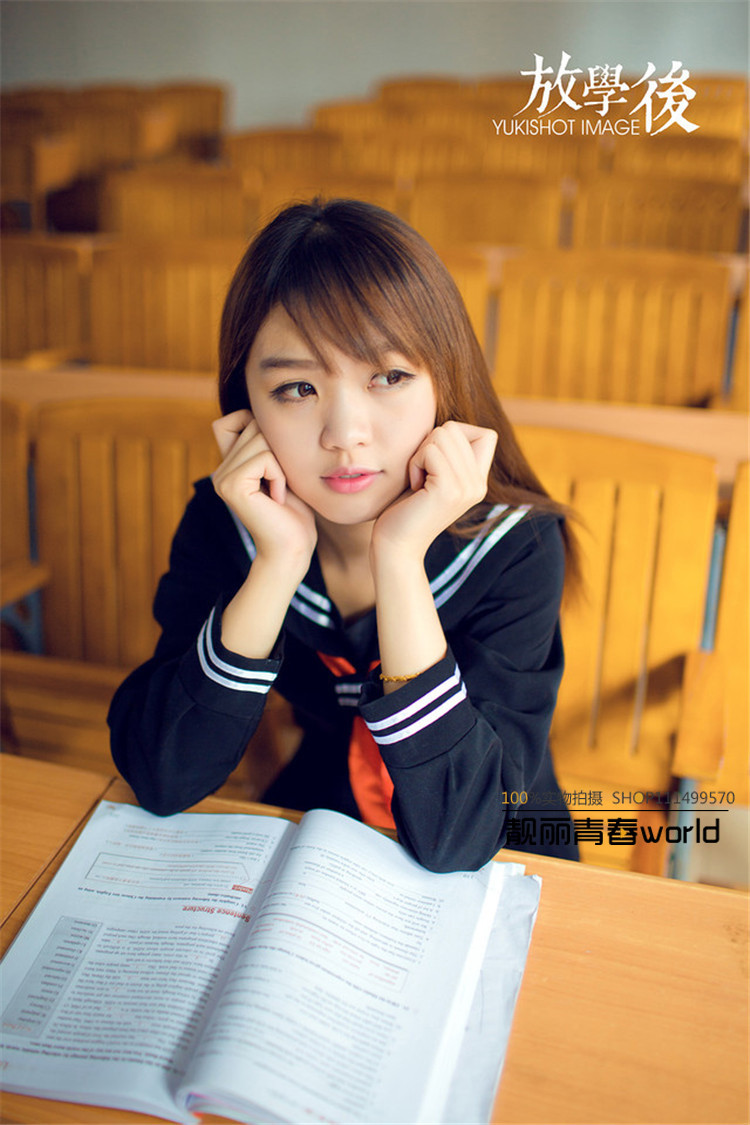 
                                                            茗门卡淇 COSPLAY地狱少女 阎魔爱裙子校服水手服红领巾学生装 336黑色上衣+黑裙子+红领带+黑色白条纹袜210 L                