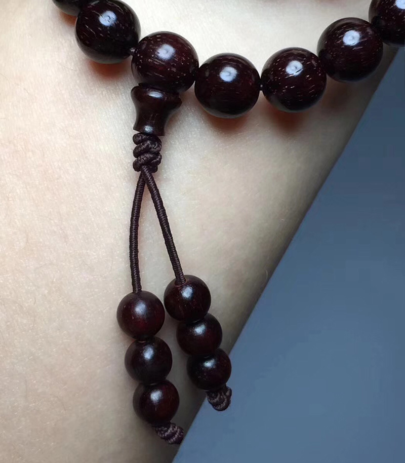 光音【实拍】收藏级 小叶紫檀佛珠手串 108颗 男女士手链念珠 高密油