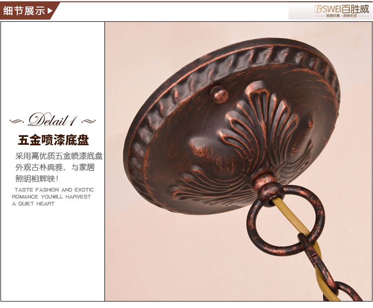 美式乡村田园灯具吊灯波西米亚浪漫卧房灯铁艺灯餐厅灯客厅灯花灯简欧铁艺吊灯东南亚美式乡村复古 3头吊+7WLED黄光光源