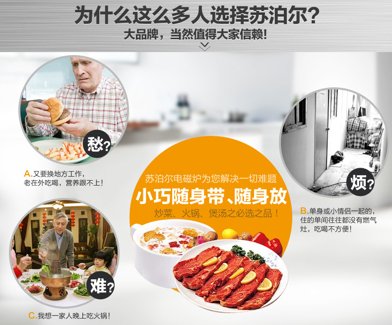 
                                        苏泊尔（SUPOR）电磁炉多功能大功率 电池炉电磁灶4D防水C21-SDHC9E15 C21-SDHC9E15                