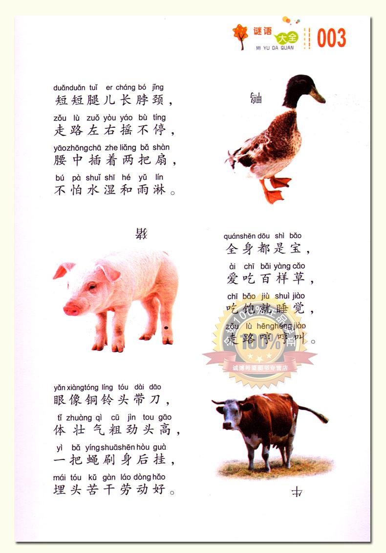 班主任推荐好孩子阅读丛书谜语大全彩图注音版小学生新课标123年级