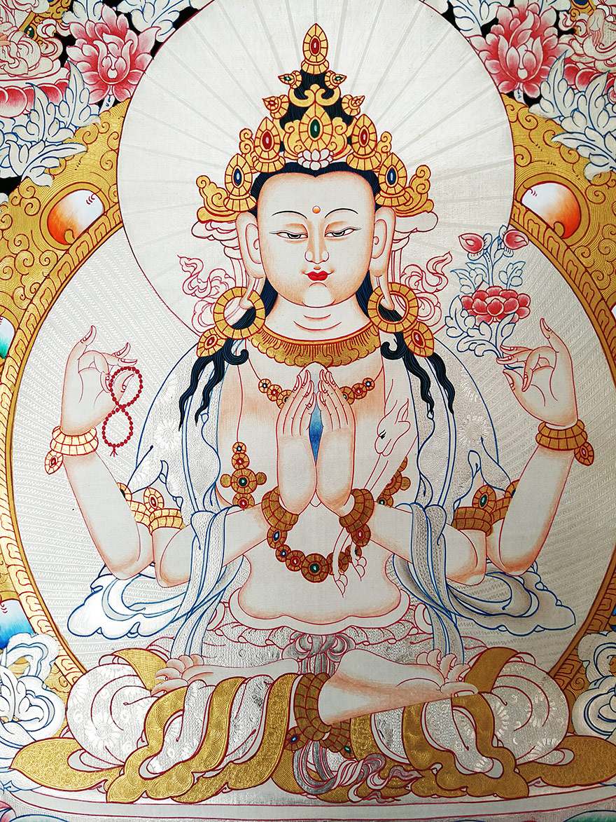 藏传佛教佛像彩绘图片