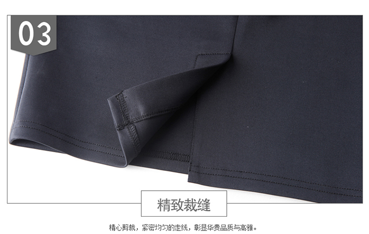 
                                        路慕2017春秋新款职业裙大码ol工作女装V领修身长袖连衣裙 黑色 XXXL                